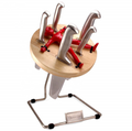 Novelty knife block set funny human figure kitchen knife holder