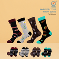 If you can read this funny food socks novelty beer snack pattern