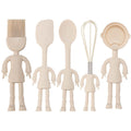 Funny human-shape silicone spatula novelty BBQ baking kitchen tool gift
